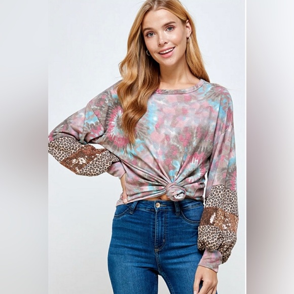 ❤️Soft Spinal Tie Dye Top - Picture 8 of 8